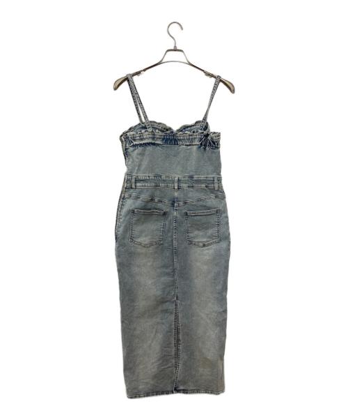 La boutique BonBon（ラブティックボンボン）La boutique BonBon (ラブティックボンボン) デニムビスチェワンピース インディゴ サイズ:36の古着・服飾アイテム
