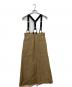 Adam et Rope (アダム エ ロペ) ヨーロピアンフラックスリネンサスペンダースカート ブラウン サイズ:M：10000円