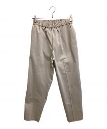 mizuiro-ind（ミズイロインド）の古着「センタープレスパンツ」｜アイボリー