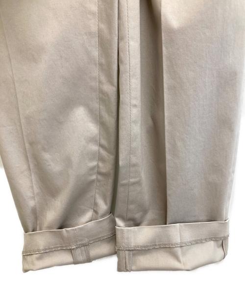 mizuiro-ind（ミズイロインド）mizuiro-ind (ミズイロインド) センタープレスパンツ アイボリー サイズ:2 未使用品の古着・服飾アイテム