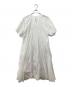 AAYUSHI (アユ―シ) パフスリーブエンブロイダリーフレアワンピース ホワイト サイズ:-：12000円