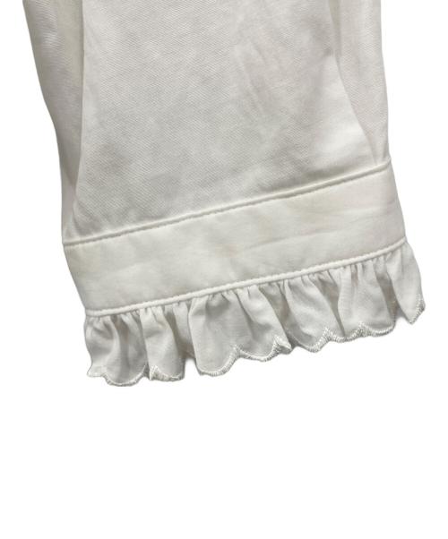 SINME（シンメ）SINME (シンメ) スカラエンブロイダリーシャツ ホワイト サイズ:Mの古着・服飾アイテム