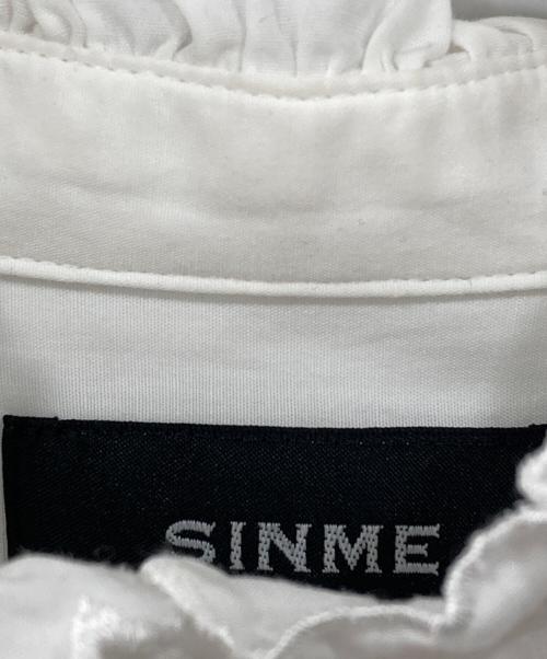 SINME（シンメ）SINME (シンメ) スカラエンブロイダリーシャツ ホワイト サイズ:Mの古着・服飾アイテム