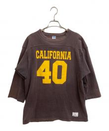Champion（チャンピオン）の古着「フットボールTシャツ」｜ブラウン
