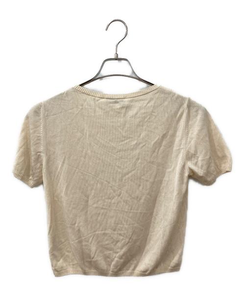 CHANEL（シャネル）CHANEL (シャネル) 半袖ニット アイボリー サイズ:38の古着・服飾アイテム