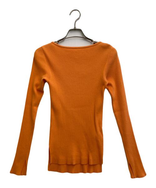 AURALEE（オーラリー）AURALEE (オーラリー) Ron Herman (ロンハーマン) リブニット オレンジの古着・服飾アイテム