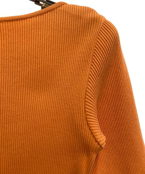 AURALEE（オーラリー）AURALEE (オーラリー) Ron Herman (ロンハーマン) リブニット オレンジの古着・服飾アイテム