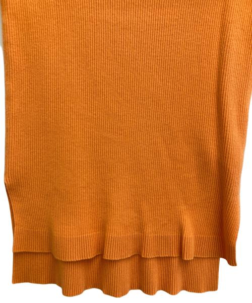 AURALEE（オーラリー）AURALEE (オーラリー) Ron Herman (ロンハーマン) リブニット オレンジの古着・服飾アイテム