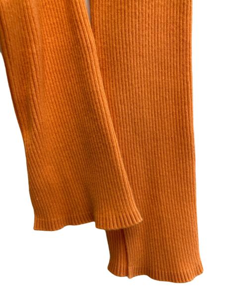 AURALEE（オーラリー）AURALEE (オーラリー) Ron Herman (ロンハーマン) リブニット オレンジの古着・服飾アイテム