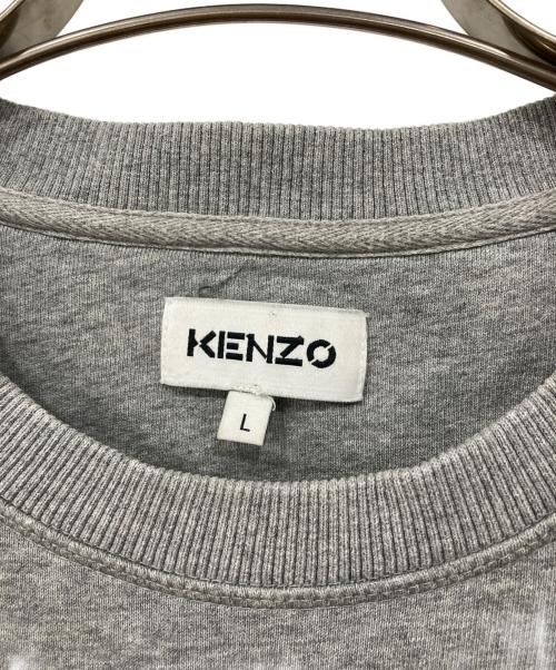 KENZO（ケンゾー）KENZO (ケンゾー) エンブロイダード タイガー バラエティー スウェット グレー サイズ:Lの古着・服飾アイテム