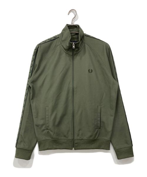 FRED PERRY（フレッドペリー）FRED PERRY (フレッドペリー) Contrast Tape Track Jacket オリーブ サイズ:Lの古着・服飾アイテム