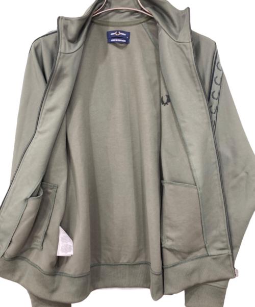FRED PERRY（フレッドペリー）FRED PERRY (フレッドペリー) Contrast Tape Track Jacket オリーブ サイズ:Lの古着・服飾アイテム