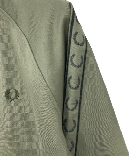 FRED PERRY（フレッドペリー）FRED PERRY (フレッドペリー) Contrast Tape Track Jacket オリーブ サイズ:Lの古着・服飾アイテム