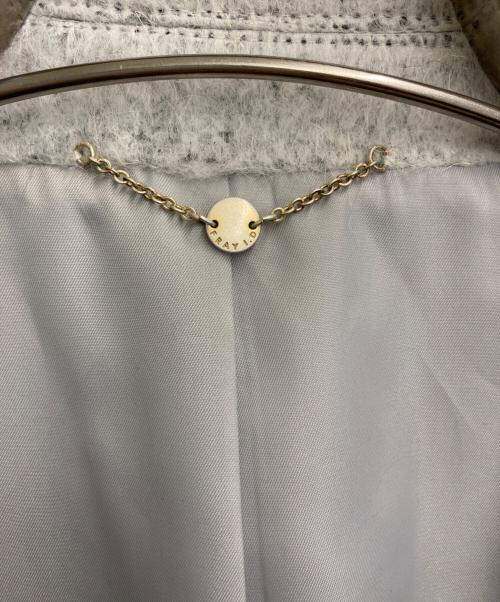 FRAY ID（フレイ アイディー）FRAY ID (フレイ アイディー) 24年モデル  シャギービッグジャケット グレーの古着・服飾アイテム