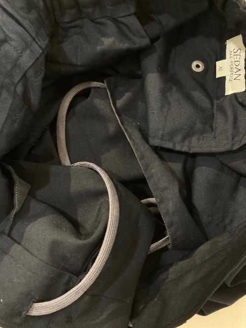 SEDAN ALL-PURPOSE（セダンオールパーパス）SEDAN ALL-PURPOSE (セダンオールパーパス) SS25 Ventilation Wide Slacks ネイビー サイズ:XLの古着・服飾アイテム