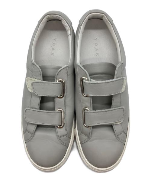 YOAK（ヨーク）YOAK (ヨーク) ローカットスニーカー グレー サイズ:39の古着・服飾アイテム