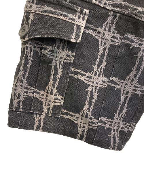 UNDERCOVER（アンダーカバー）UNDERCOVER (アンダーカバー) 有刺鉄線カーゴショーツ ブラック サイズ:ｍの古着・服飾アイテム