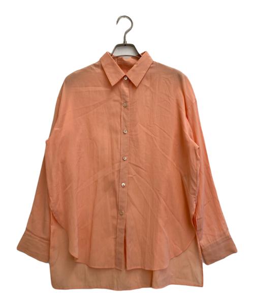 Noble（ノーブル）Noble (ノーブル) シルキーコットンニュアンスカラーシャツ オレンジ サイズ:-の古着・服飾アイテム