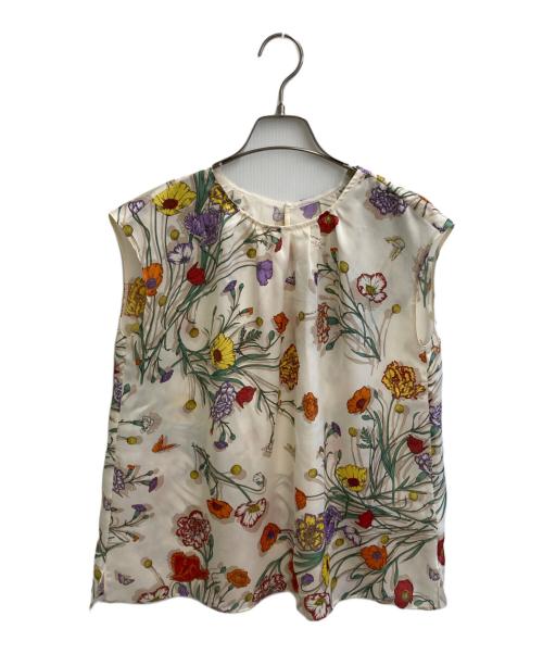 manipuri（マニプリ）manipuri (マニプリ) バックボウタイブラウス マルチカラー サイズ:36の古着・服飾アイテム