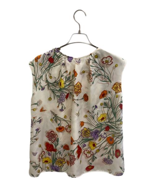 manipuri（マニプリ）manipuri (マニプリ) バックボウタイブラウス マルチカラー サイズ:36の古着・服飾アイテム