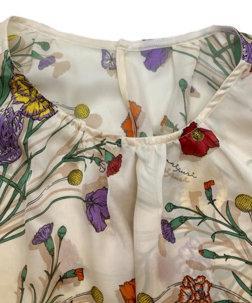 manipuri（マニプリ）manipuri (マニプリ) バックボウタイブラウス マルチカラー サイズ:36の古着・服飾アイテム