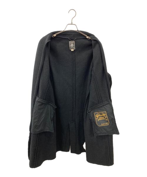 DIESEL（ディーゼル）DIESEL (ディーゼル) ウールコート ブラック サイズ:Ｌの古着・服飾アイテム