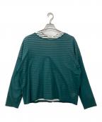 Obladaオブラダ）の古着「SHEER LAYER シアーレイヤーカットソー」｜グリーン×ホワイト