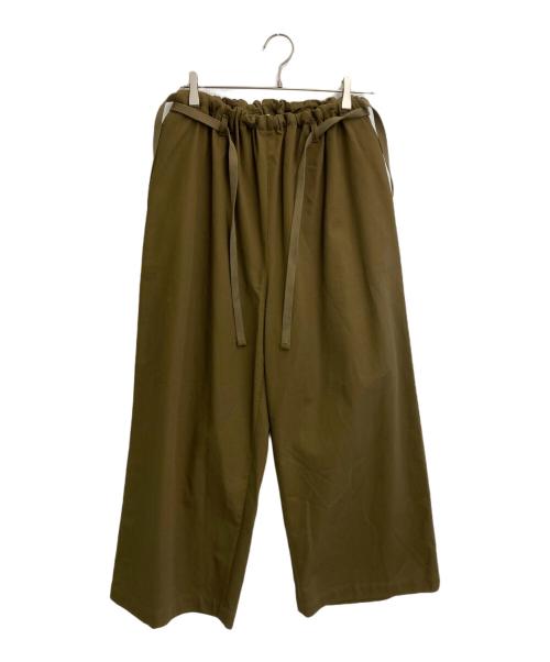 BLURHMS（ブラームス）blurhms (ブラームス) ベルト付きパンツ ブラウン サイズ:SIZE 00の古着・服飾アイテム