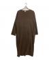 blurhms（ブラームス）の古着「Classic Boat Neck Dress クラシックボートネックドレス」｜ブラウン