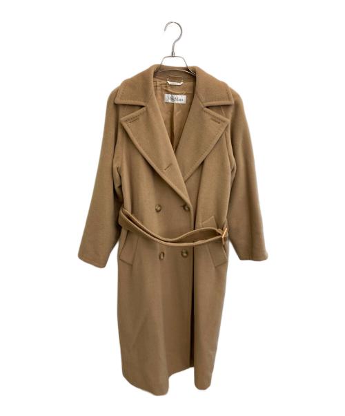 MaxMara（マックスマーラ）MaxMara (マックスマーラ) カシミヤブレンドロングコート ブラウン サイズ:38の古着・服飾アイテム