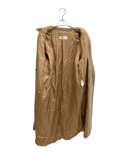 MaxMara（マックスマーラ）MaxMara (マックスマーラ) カシミヤブレンドロングコート ブラウン サイズ:38の古着・服飾アイテム