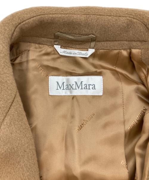 MaxMara（マックスマーラ）MaxMara (マックスマーラ) カシミヤブレンドロングコート ブラウン サイズ:38の古着・服飾アイテム