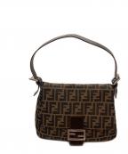 FENDIフェンディ）の古着「ズッカ柄マンマバケットワンショルダー」｜ブラウン×ブラック