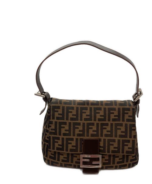 FENDI（フェンディ）FENDI (フェンディ) ズッカ柄マンマバケットワンショルダー ブラウン×ブラック サイズ:-の古着・服飾アイテム