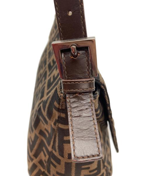 FENDI（フェンディ）FENDI (フェンディ) ズッカ柄マンマバケットワンショルダー ブラウン×ブラック サイズ:-の古着・服飾アイテム