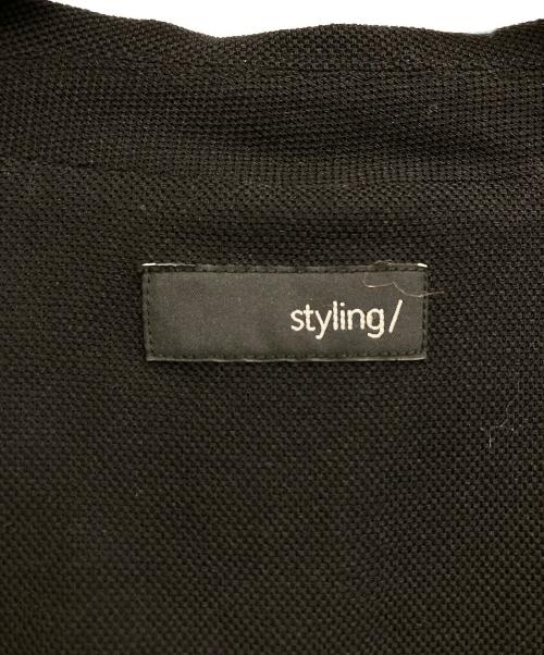 styling/ kei shirahata（スタイリング / ケイ シラハタ）styling/ kei shirahata (スタイリング / ケイ シラハタ) 24ss Sheer Jacket/シアージャケット ブラックの古着・服飾アイテム