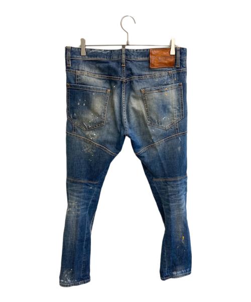 DSQUARED2（ディースクエアード）DSQUARED2 (ディースクエアード) バイカーデニムパンツ インディゴ サイズ:50の古着・服飾アイテム