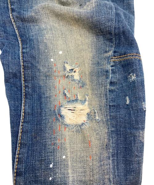 DSQUARED2（ディースクエアード）DSQUARED2 (ディースクエアード) バイカーデニムパンツ インディゴ サイズ:50の古着・服飾アイテム
