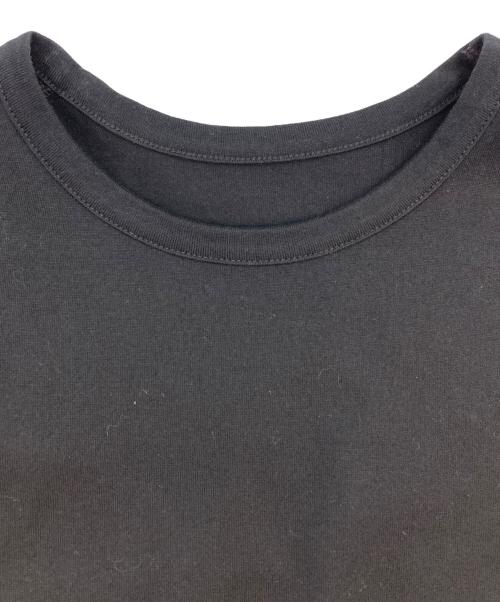 Y's（ワイズ）Y's (ワイズ) COTTON JERSEY Y'S LOGO STITCH ROUND NECK HALF SLEEVE T ブラック サイズ:Sの古着・服飾アイテム