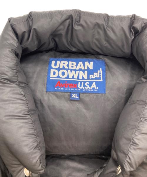 AVIREX（アヴィレックス）AVIREX (アヴィレックス) URBAN DOWN VEST アーバン ダウンベスト ブラック サイズ:XLの古着・服飾アイテム