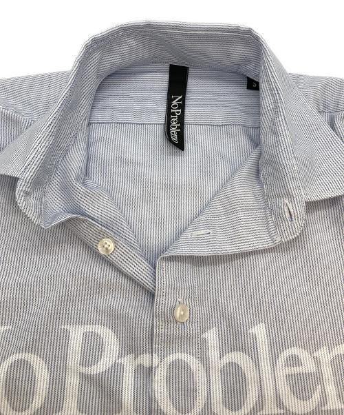 No Problemo（ノープロブレモ）No Problemo (ノープロブレモ) 25SS L/S Stripe Shirt ブルー×ホワイト サイズ:Sの古着・服飾アイテム