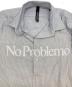 中古・古着 No Problemo (ノープロブレモ) 25SS L/S Stripe Shirt ブルー×ホワイト サイズ:S：14000円