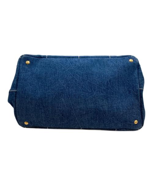 PRADA（プラダ）PRADA (プラダ) CANAPA トートバッグ ネイビーの古着・服飾アイテム