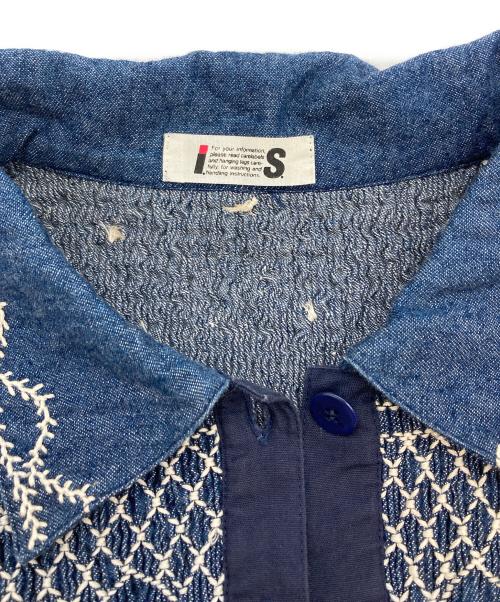 I.S. ISSEY MIYAKE（イッセイ ミヤケ）I.S. ISSEY MIYAKE (イッセイ ミヤケ) デニムブラウス インディゴ サイズ:SIZE Mの古着・服飾アイテム