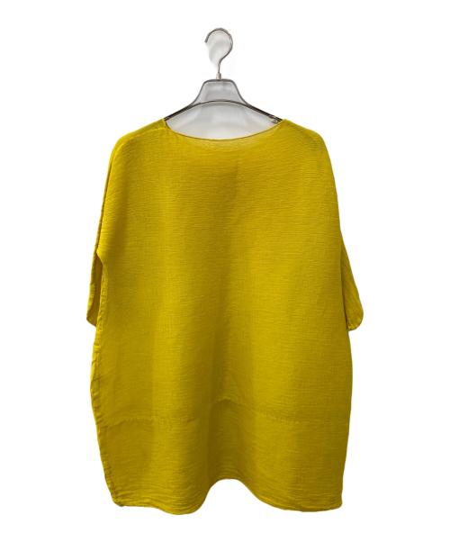me ISSEY MIYAKE（ミーイッセイ ミヤケ）me ISSEY MIYAKE (ミーイッセイ ミヤケ) ドルマンスリーブカットソー イエロー サイズ:-の古着・服飾アイテム