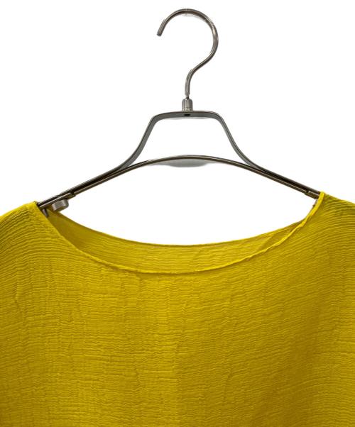 me ISSEY MIYAKE（ミーイッセイ ミヤケ）me ISSEY MIYAKE (ミーイッセイ ミヤケ) ドルマンスリーブカットソー イエロー サイズ:-の古着・服飾アイテム