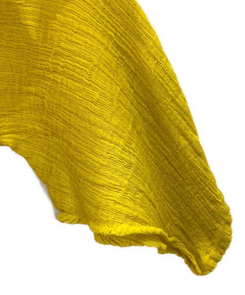 me ISSEY MIYAKE（ミーイッセイ ミヤケ）me ISSEY MIYAKE (ミーイッセイ ミヤケ) ドルマンスリーブカットソー イエロー サイズ:-の古着・服飾アイテム