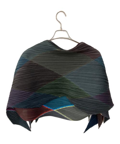 PLEATS PLEASE（プリーツプリーズ）PLEATS PLEASE (プリーツプリーズ) プリーツカーディガン マルチカラー サイズ:3の古着・服飾アイテム