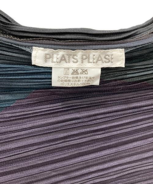 PLEATS PLEASE（プリーツプリーズ）PLEATS PLEASE (プリーツプリーズ) プリーツカーディガン マルチカラー サイズ:3の古着・服飾アイテム