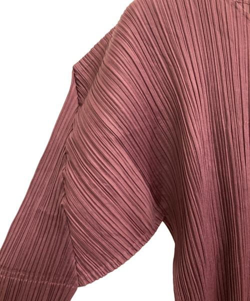 PLEATS PLEASE（プリーツプリーズ）PLEATS PLEASE (プリーツプリーズ) プリーツカットソー ボルドー サイズ:4の古着・服飾アイテム
